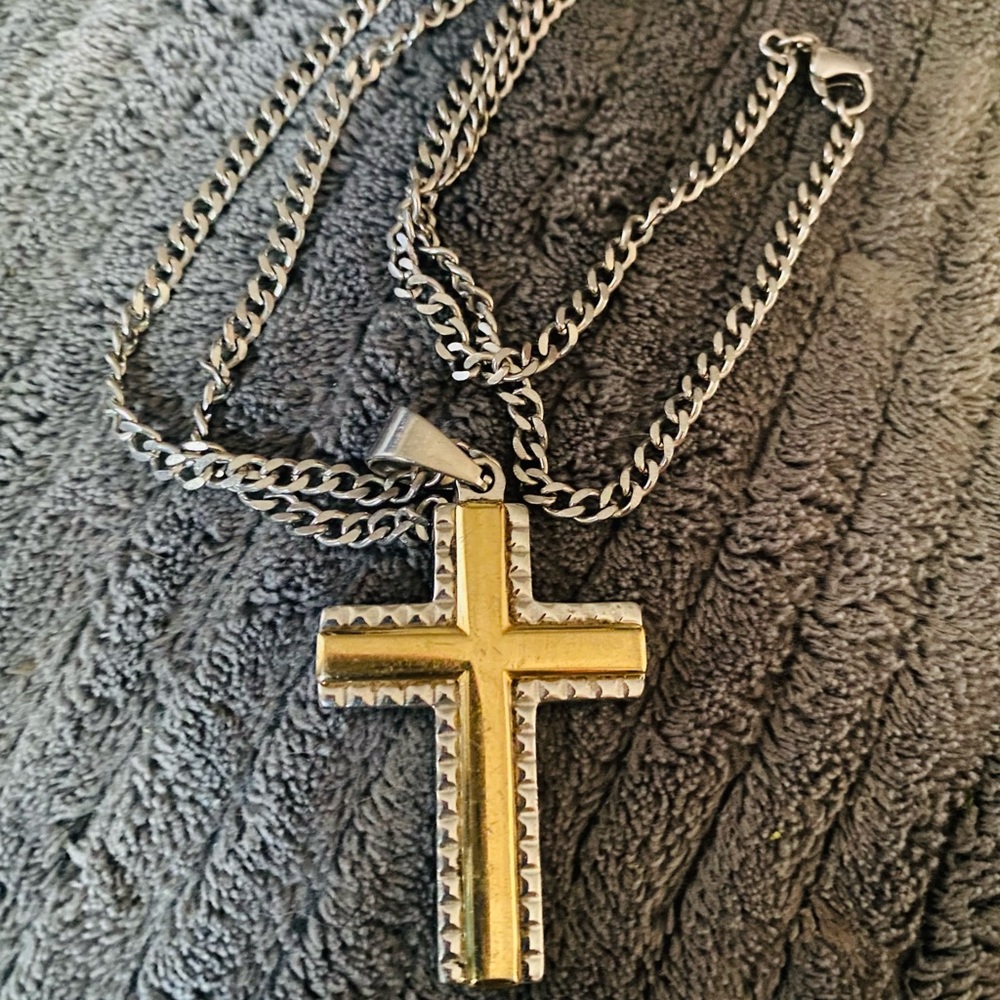 Stainless steel Cross necklace